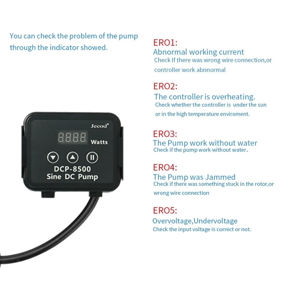 Jebao jecod dcp 2500/3500/5000 - Marine Aquarium Dc Pump avaliação e preço