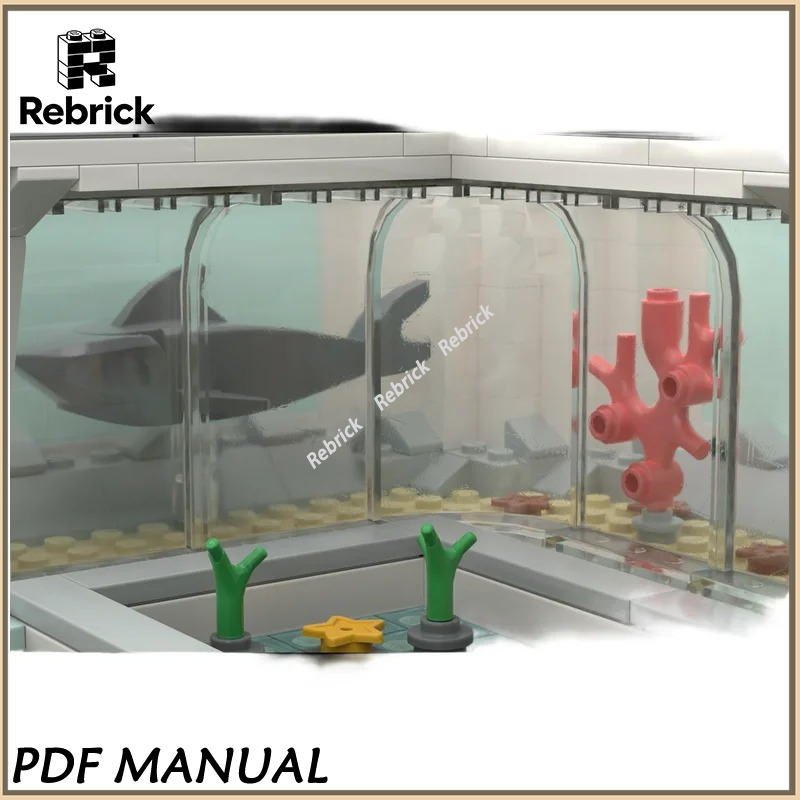 Blocos de Construção MOC de Aq - Marine Aquarium Exhibition avaliação e preço