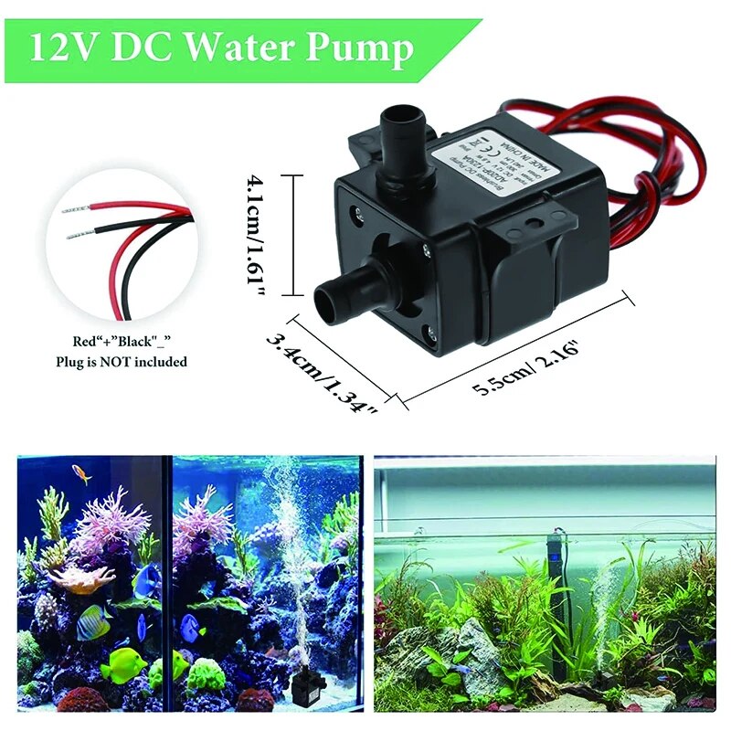 Bomba de água 240l/h, dc 12v,  - Marine Aquarium Dc Pump avaliação e preço
