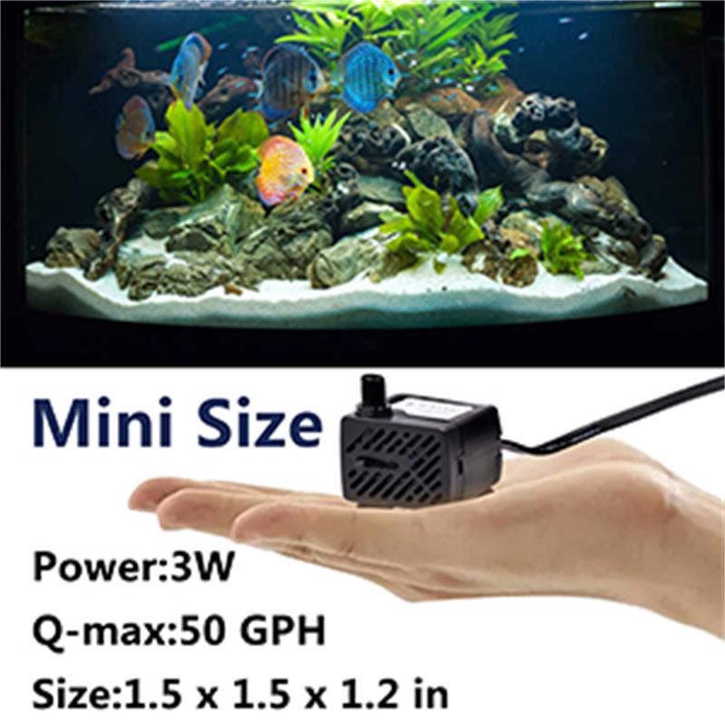 Mini bomba de água para tanque - Marine Aquarium Dc Pump avaliação e preço