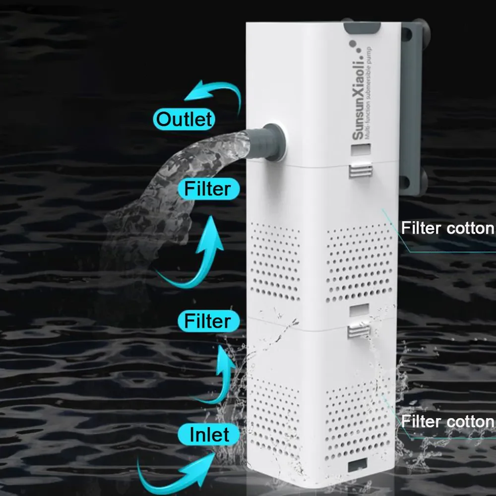 Bomba de filtro de aquário 3 e - Marine Aquarium Nano avaliação e preço